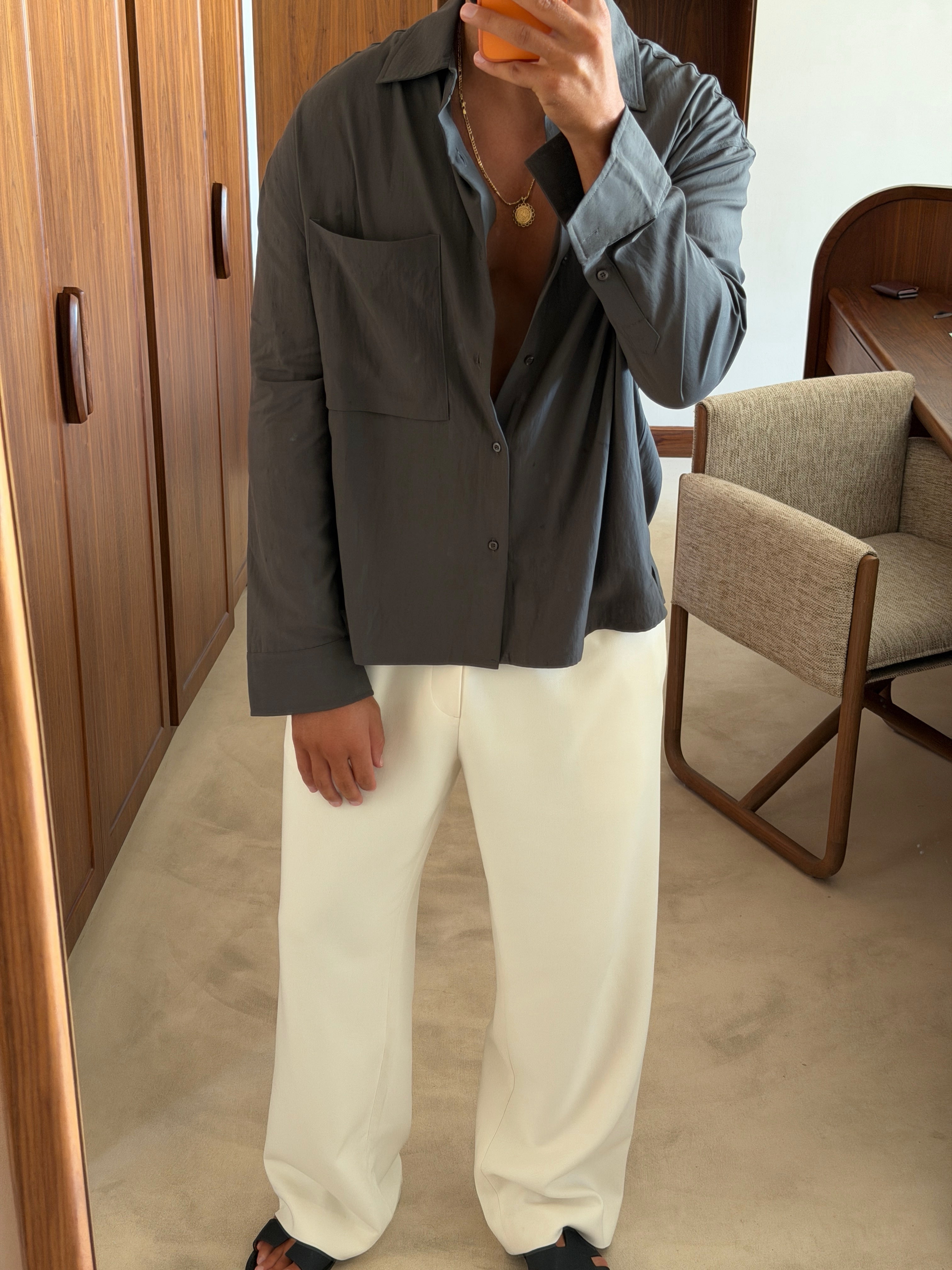MILOS SHIRT SMOKED GREY