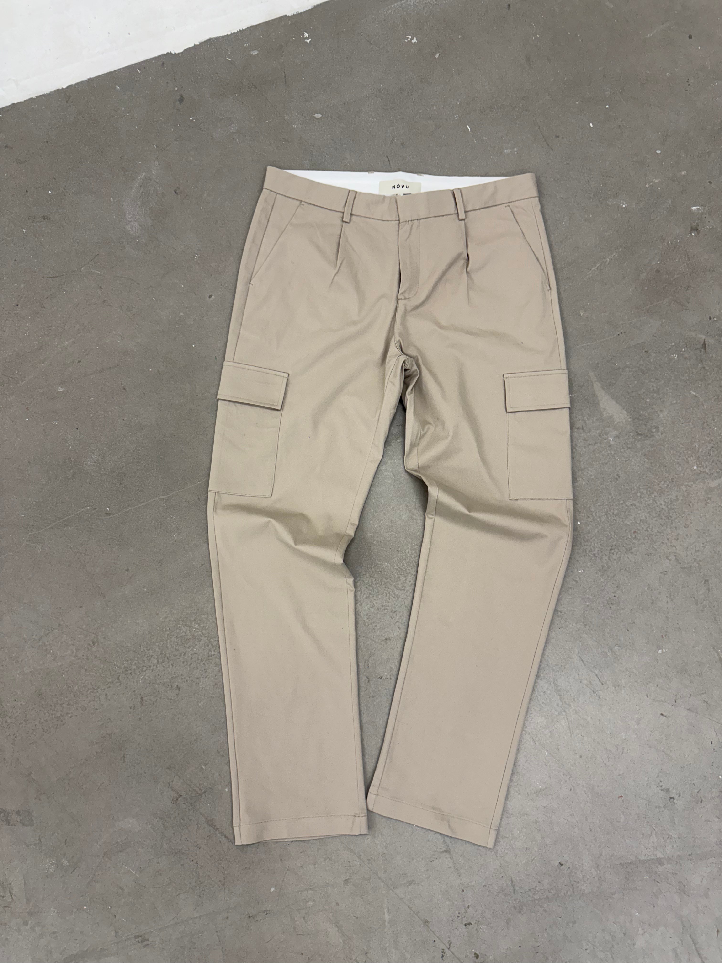 COTTON CARGO PANT STONE