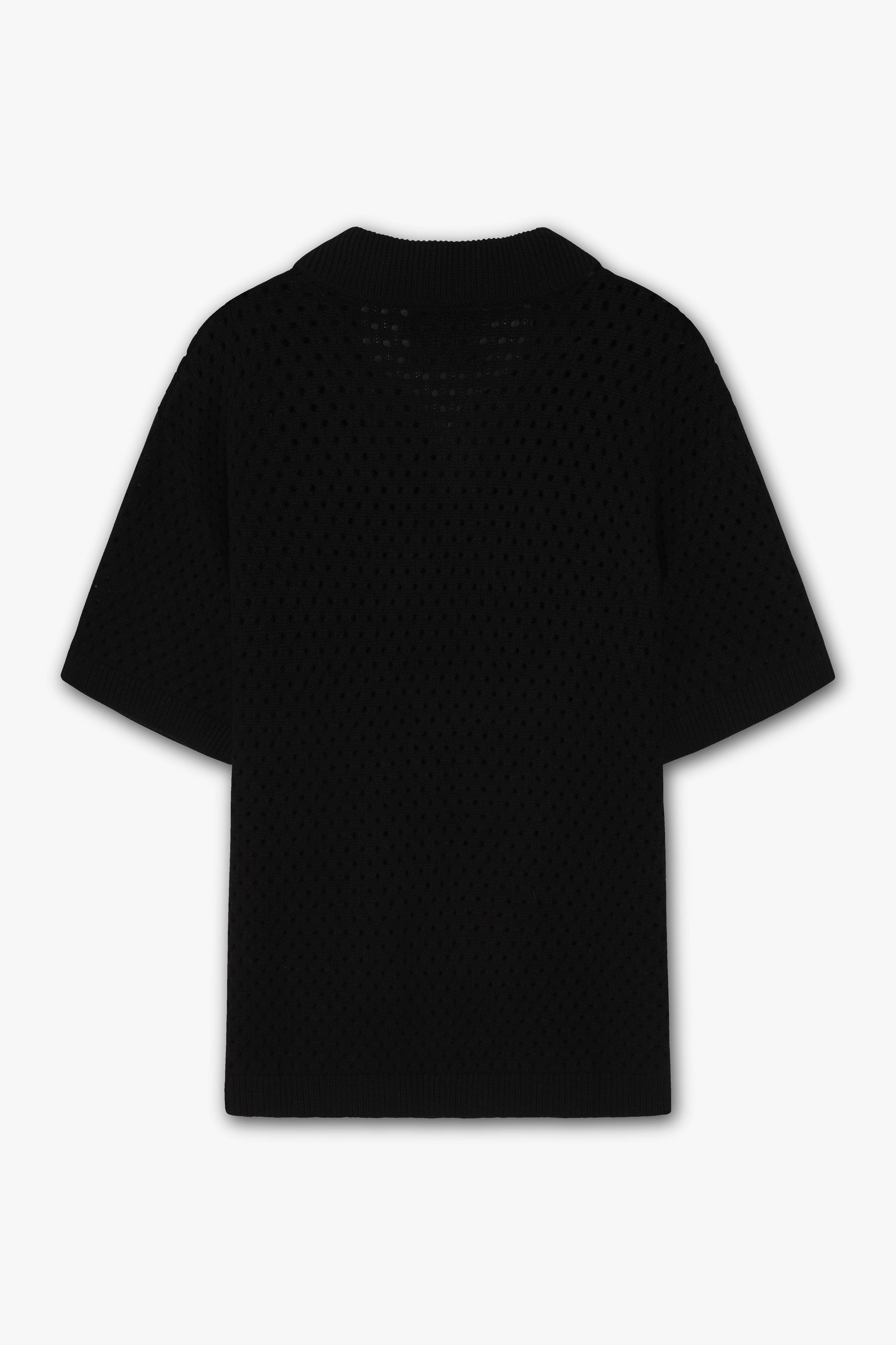 MURA KNIT POLO BLACK