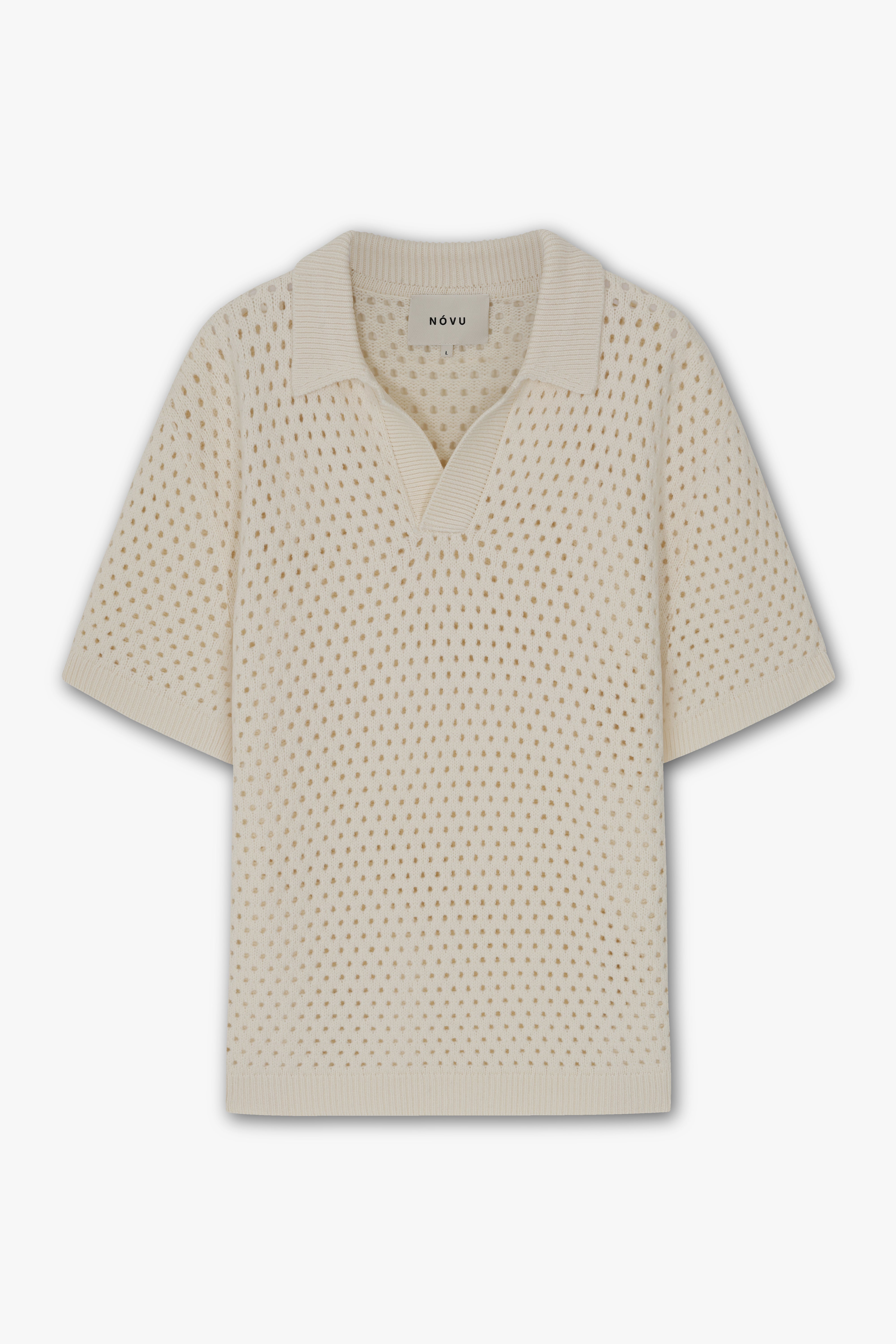 MURA KNIT POLO ECRU