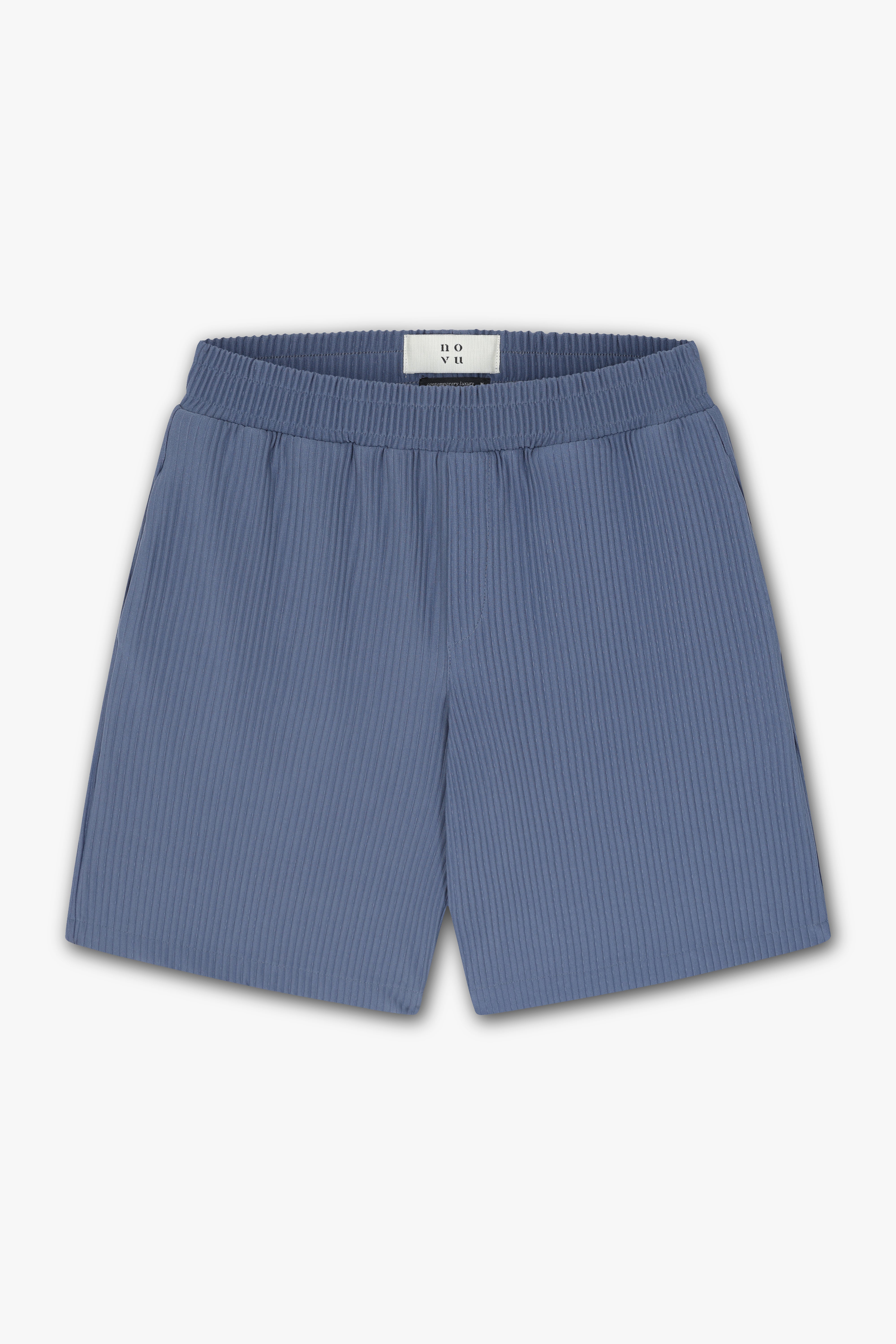 PLEAT SHORTS BLUE