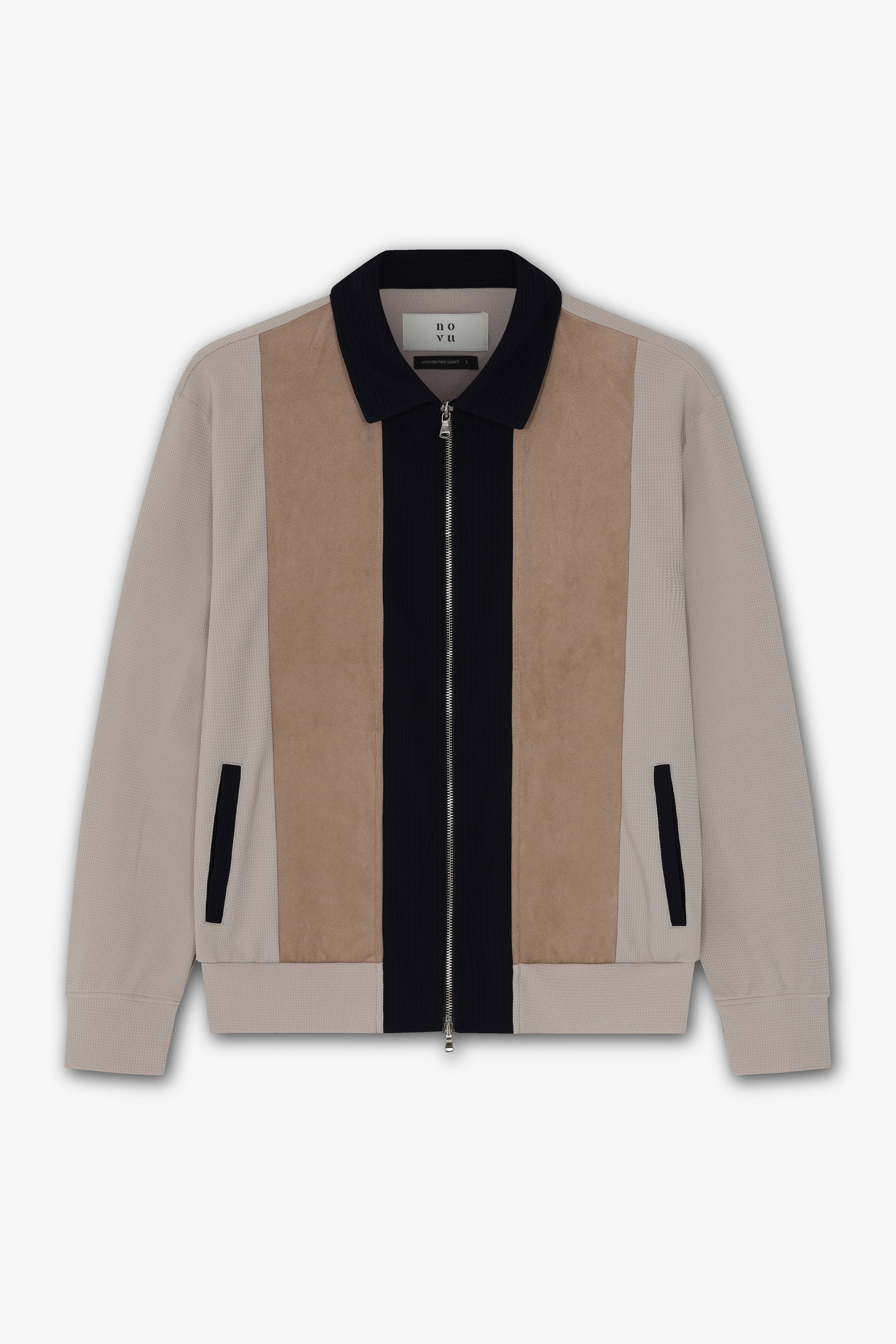 Cruz Zip Jacket Navy / Beige