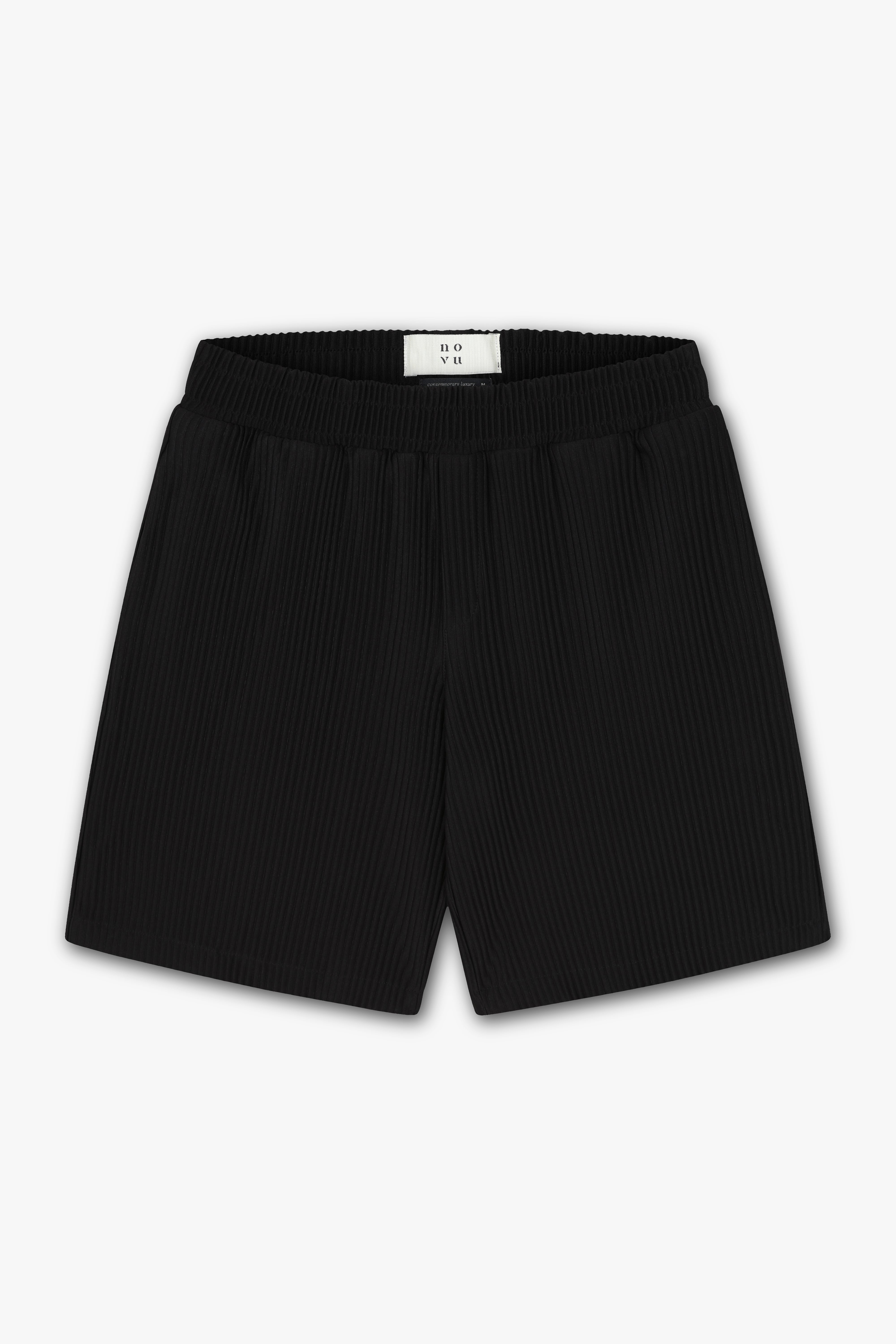 PLEAT SHORTS BLACK