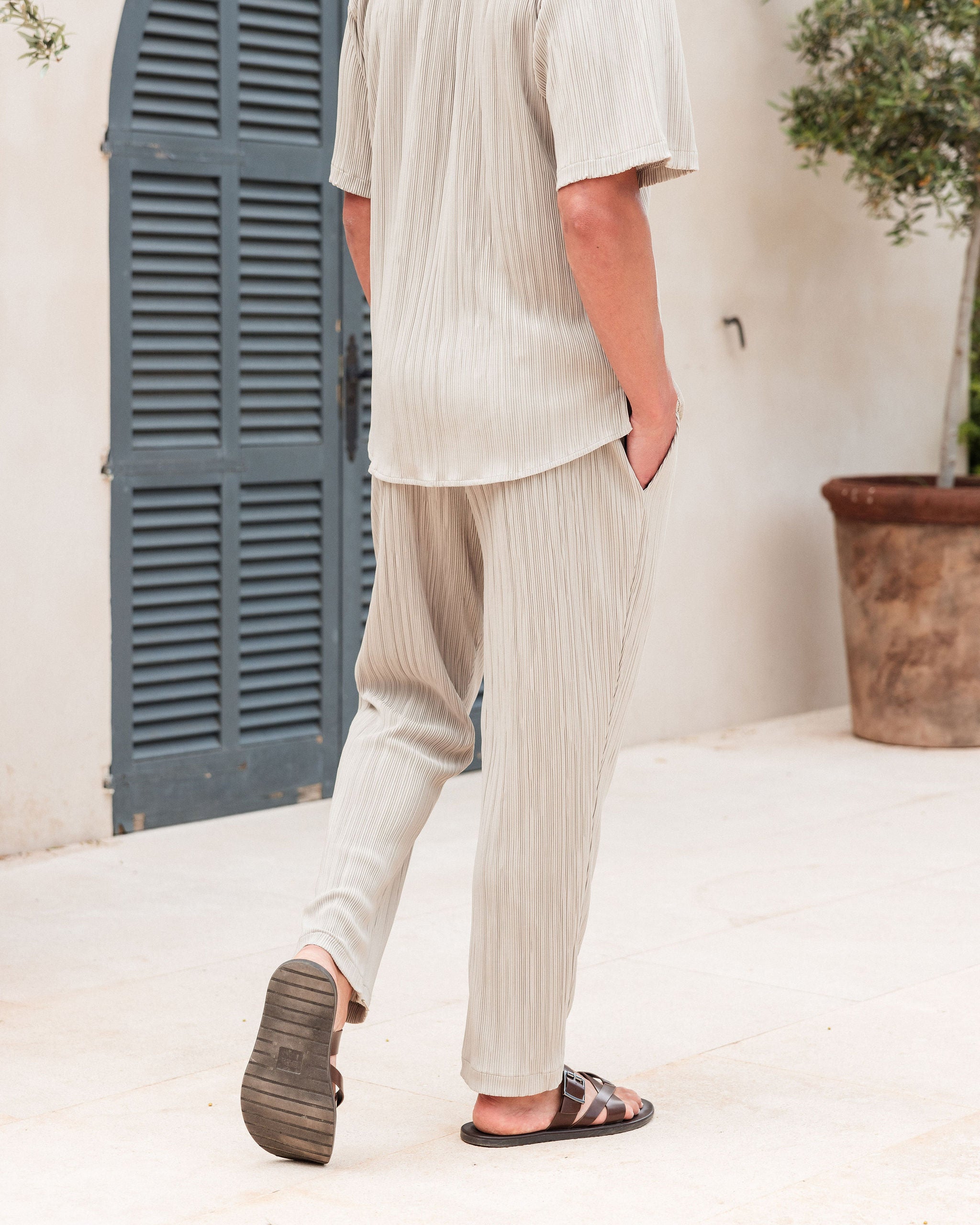 DEIA PLEAT TROUSER SAGE