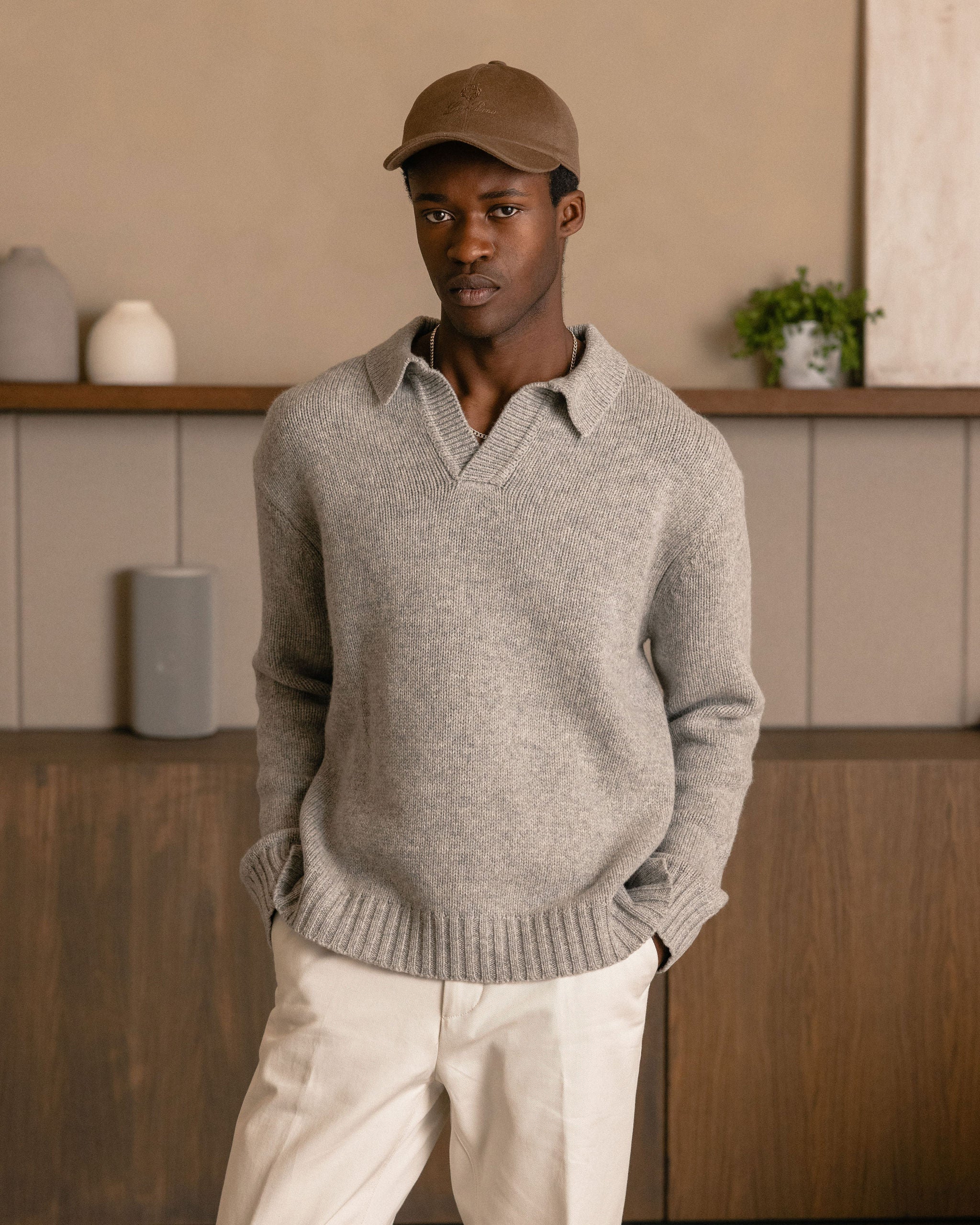 Garçon Knit Sweater Grey Marl