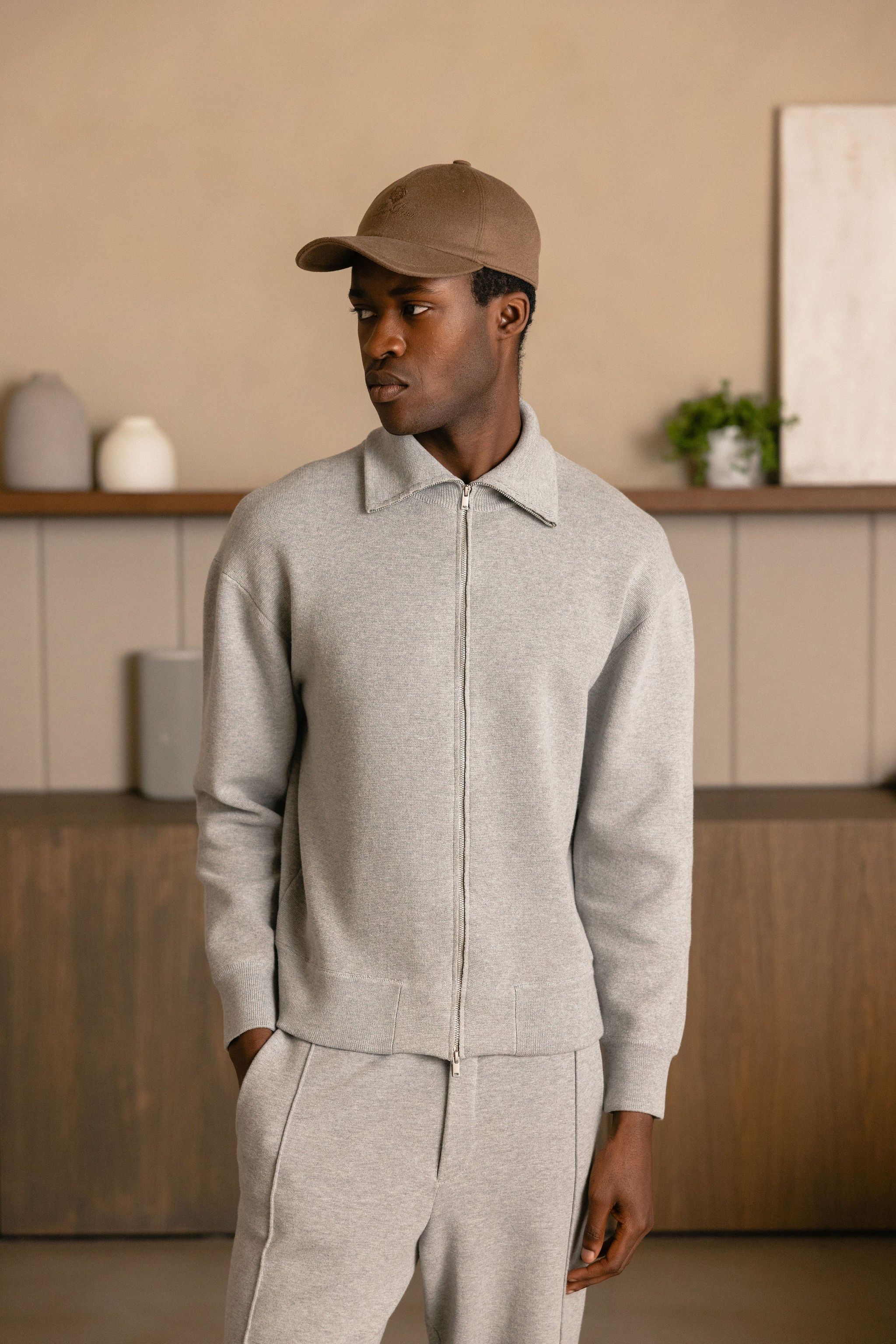 ATELIER KNIT JACKET GREY