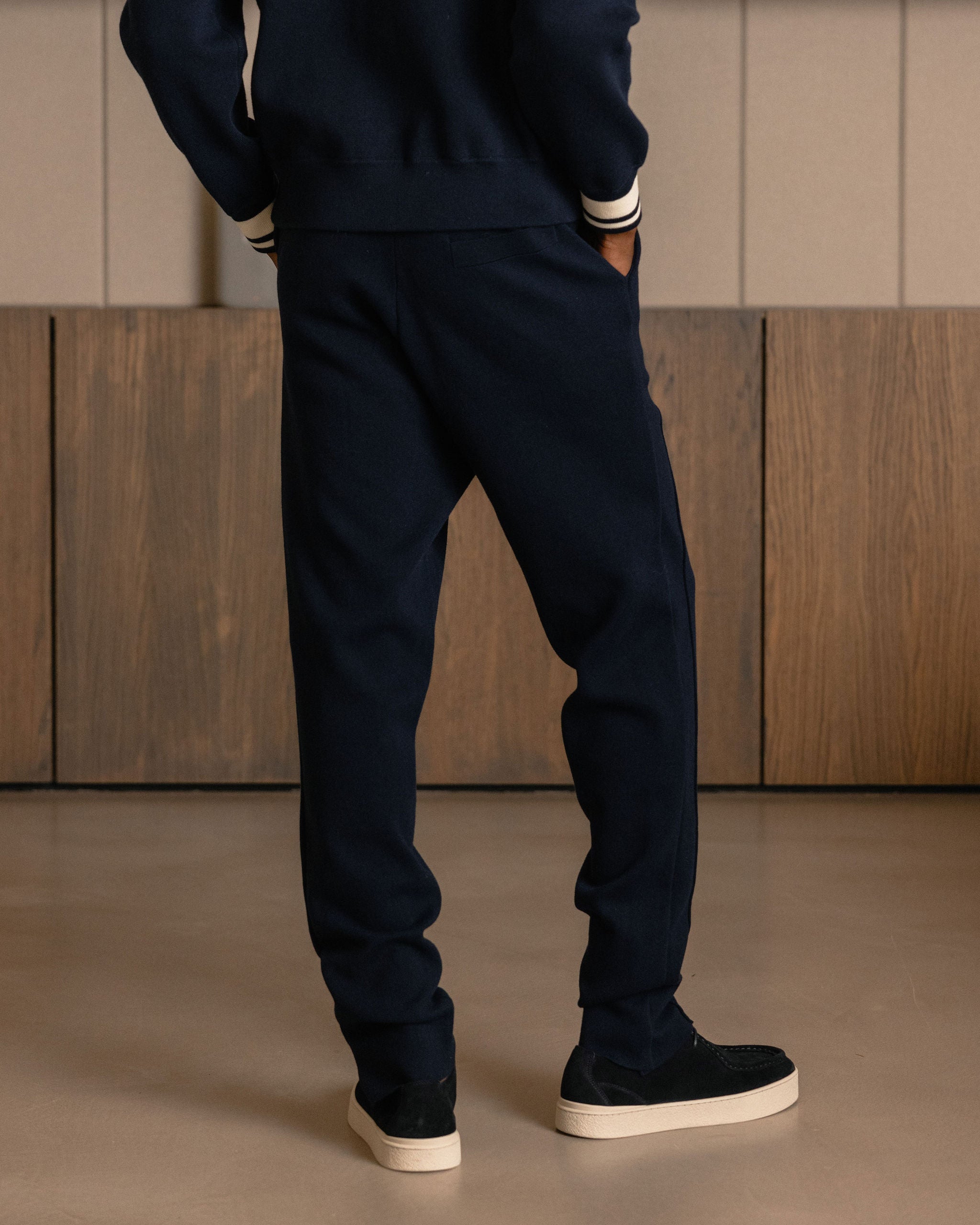 ATELIER KNIT TROUSER NAVY