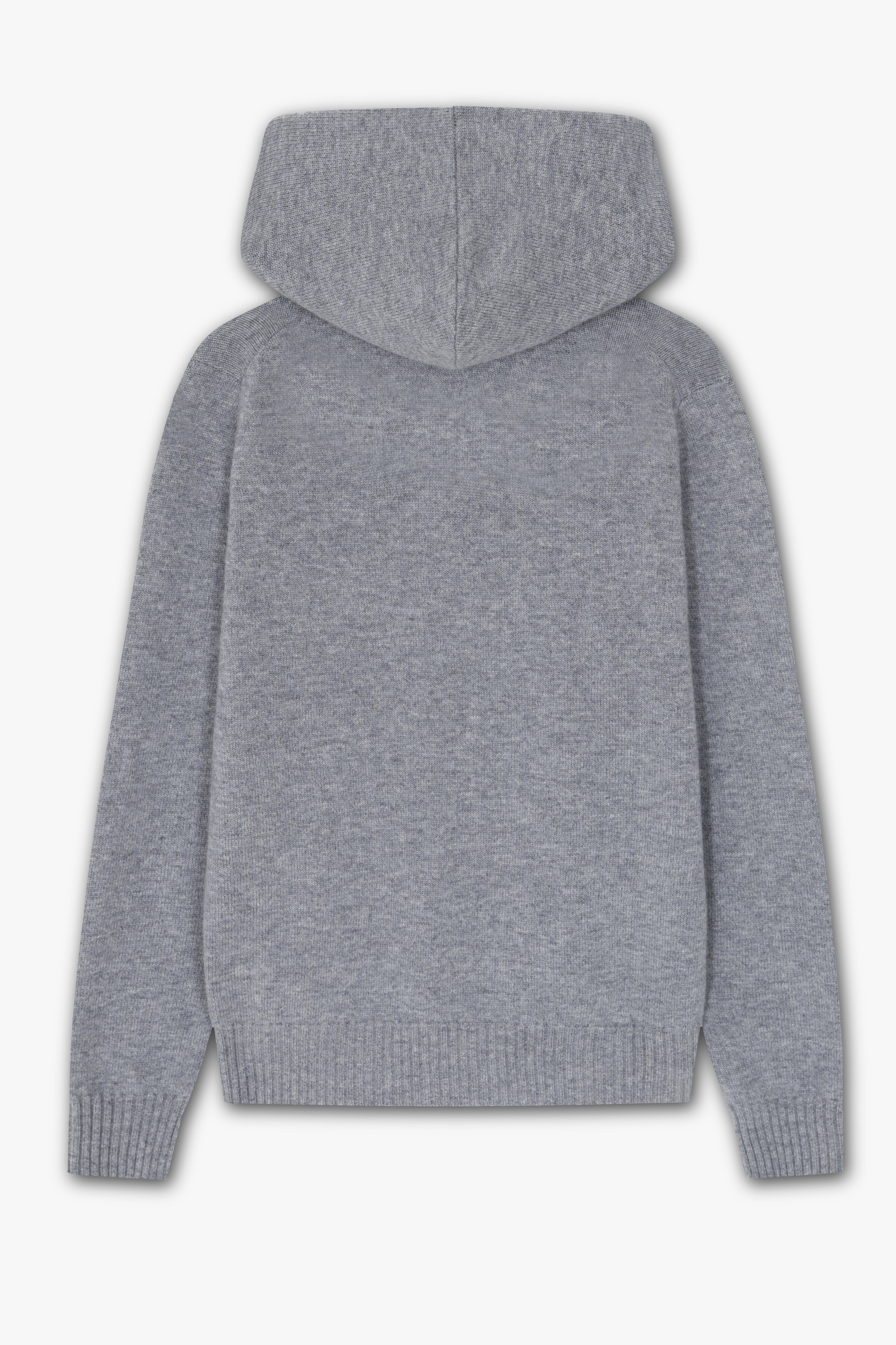 Cashmere Hoodie Grey Marl