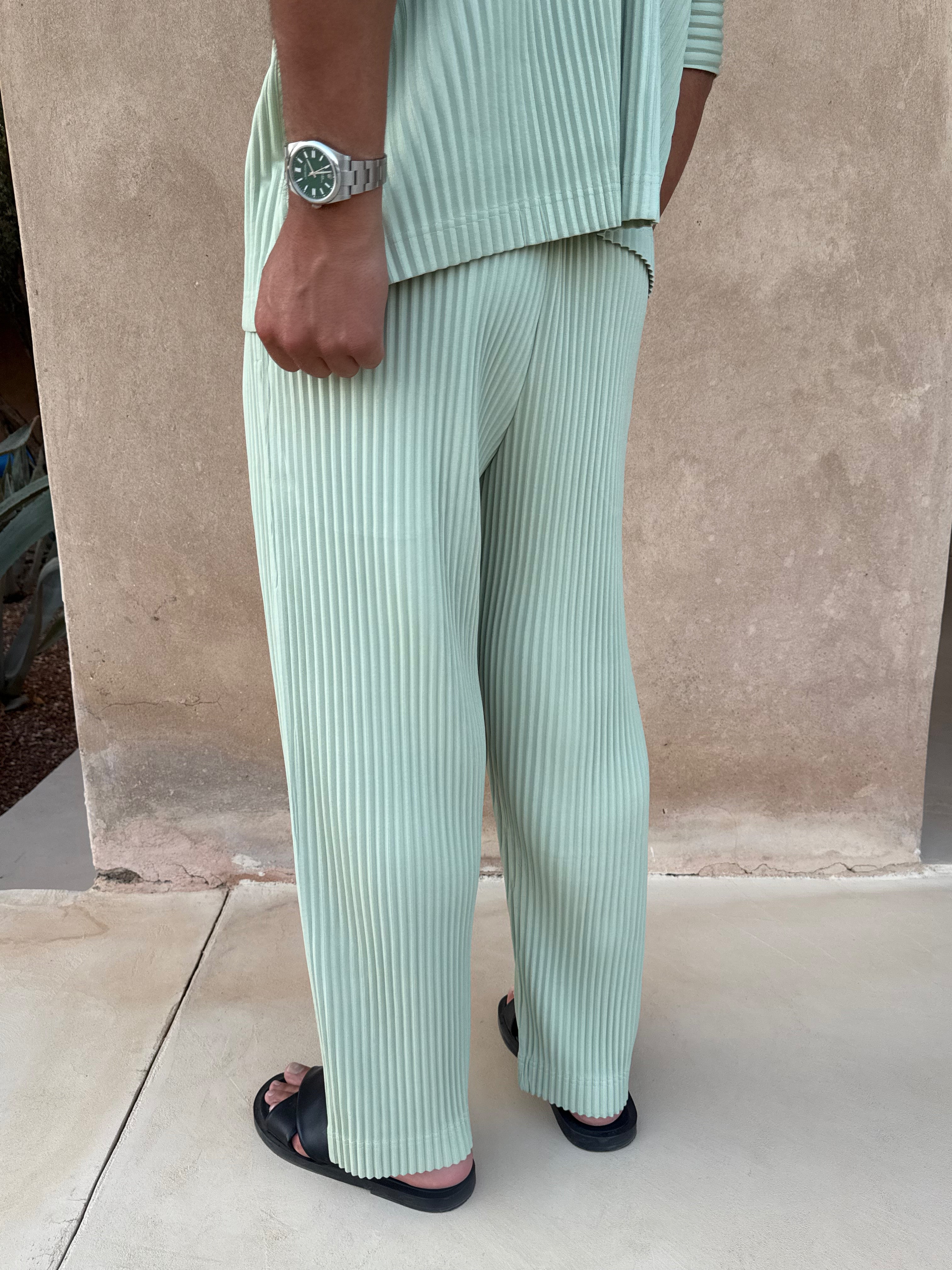 PLEAT TROUSER PISTACHÉ