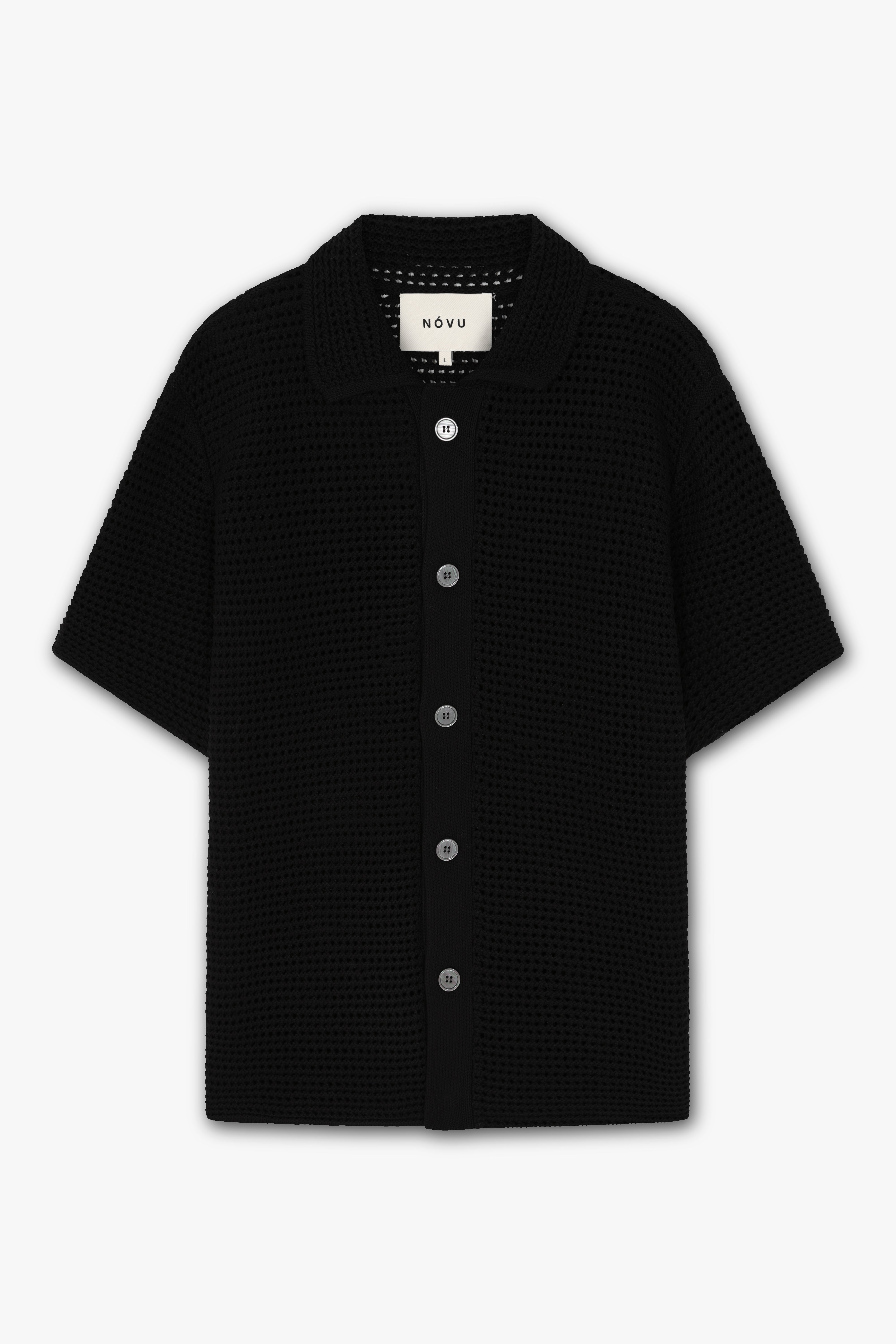 RESORT KNIT SHIRT BLACK