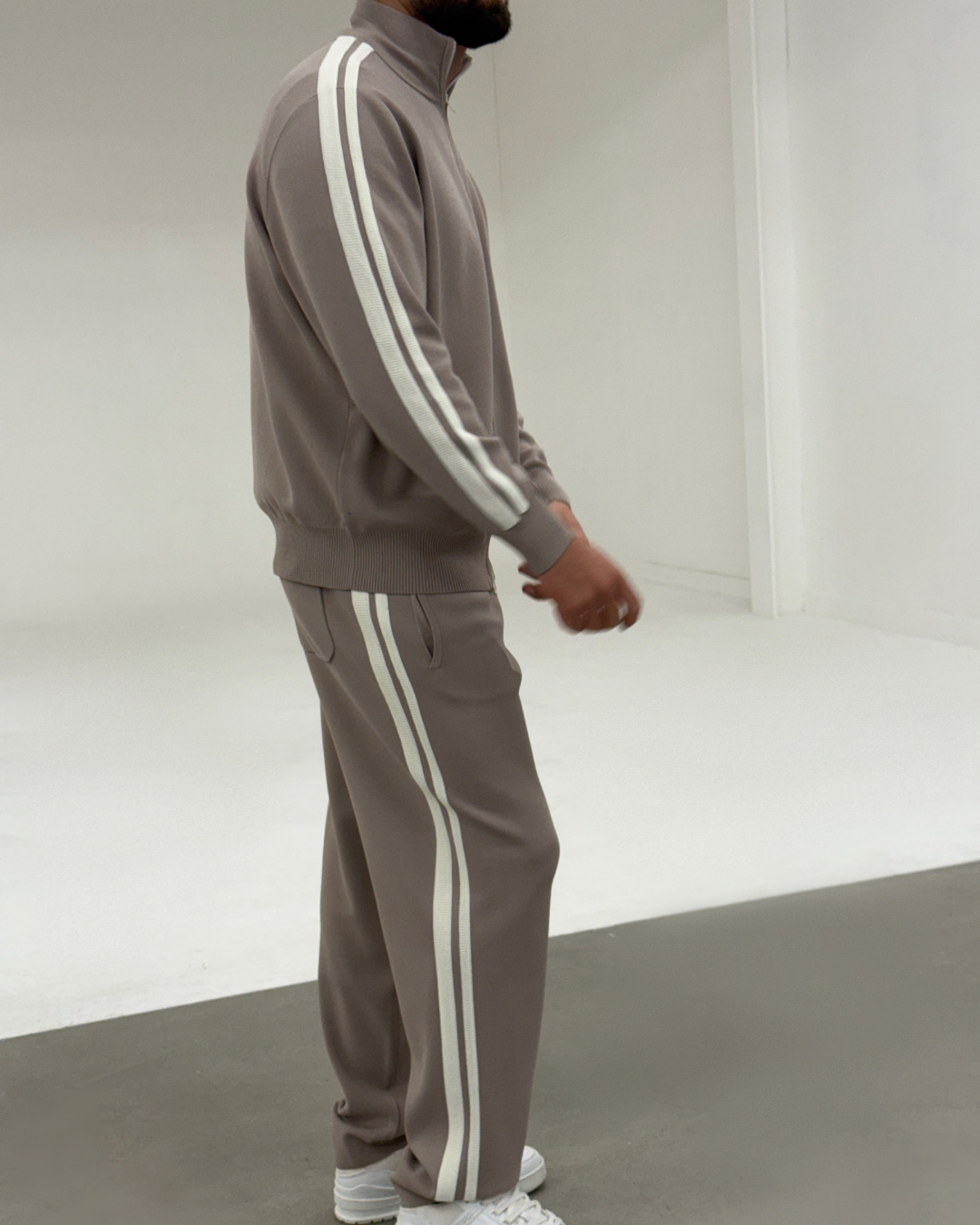 SANTOS KNIT JACKET TAUPE