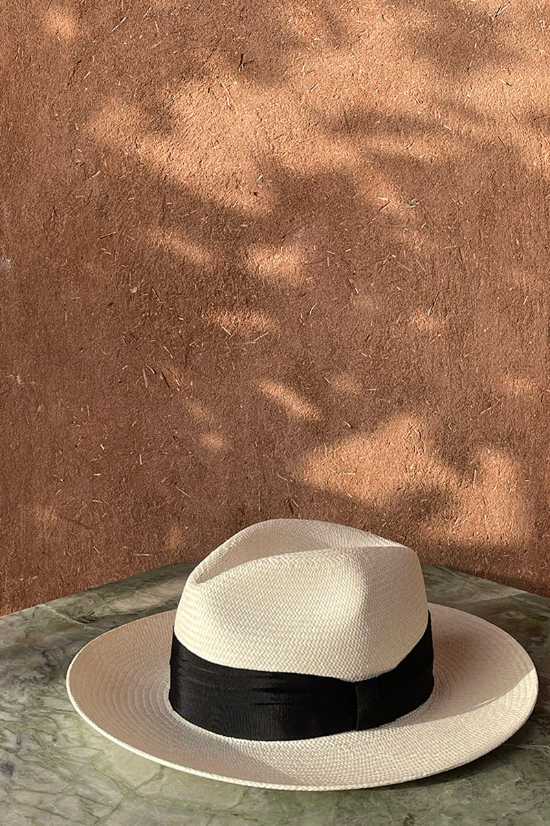 PANAMA HAT BLACK BAND