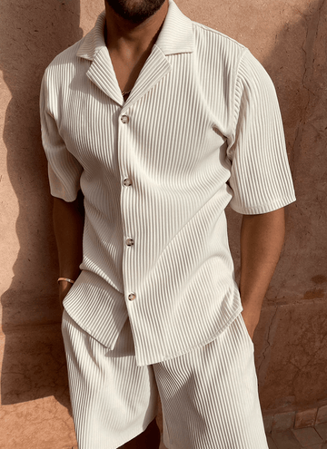 Ecru Pleat Shirt