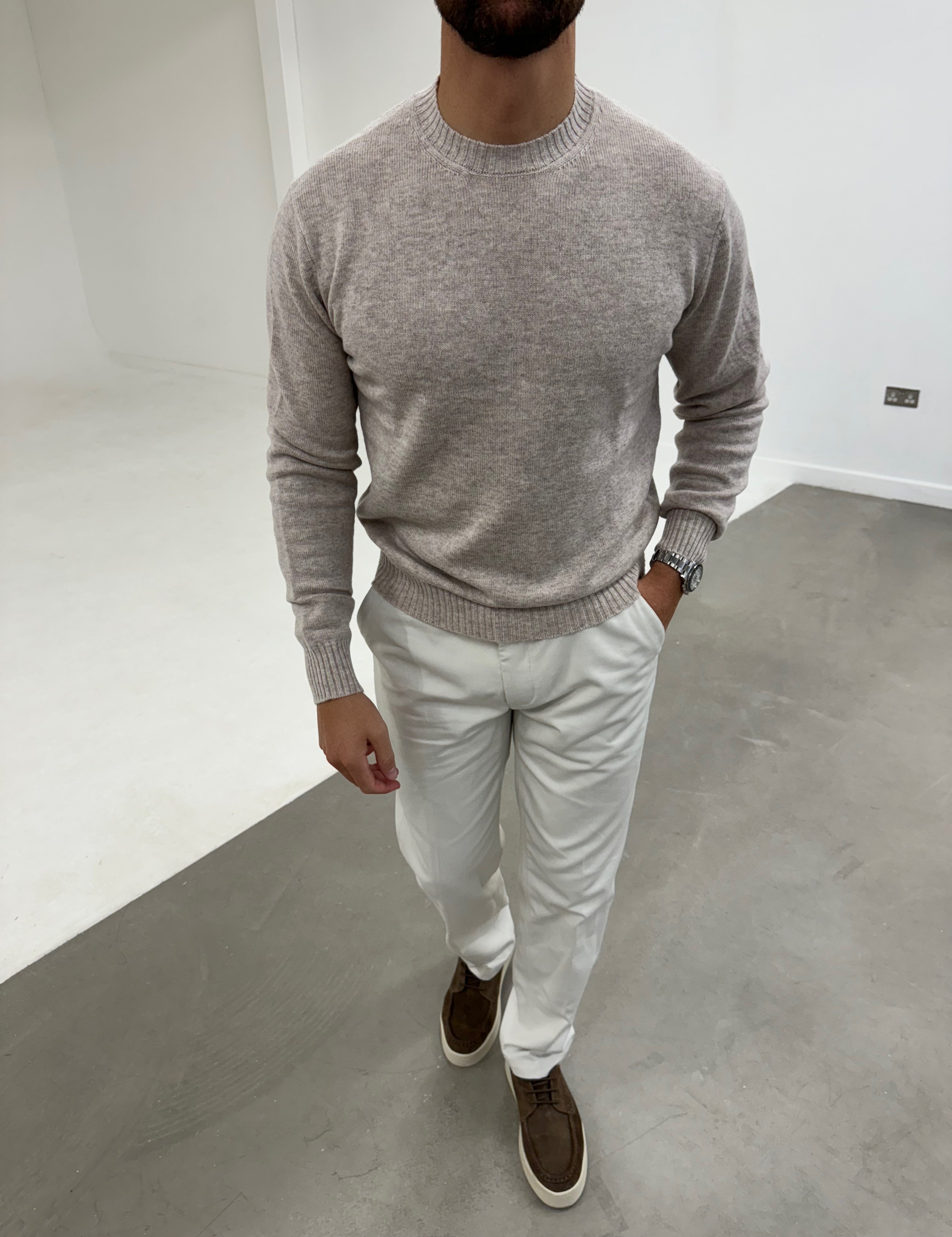 Cashmere Sweater Oatmeal