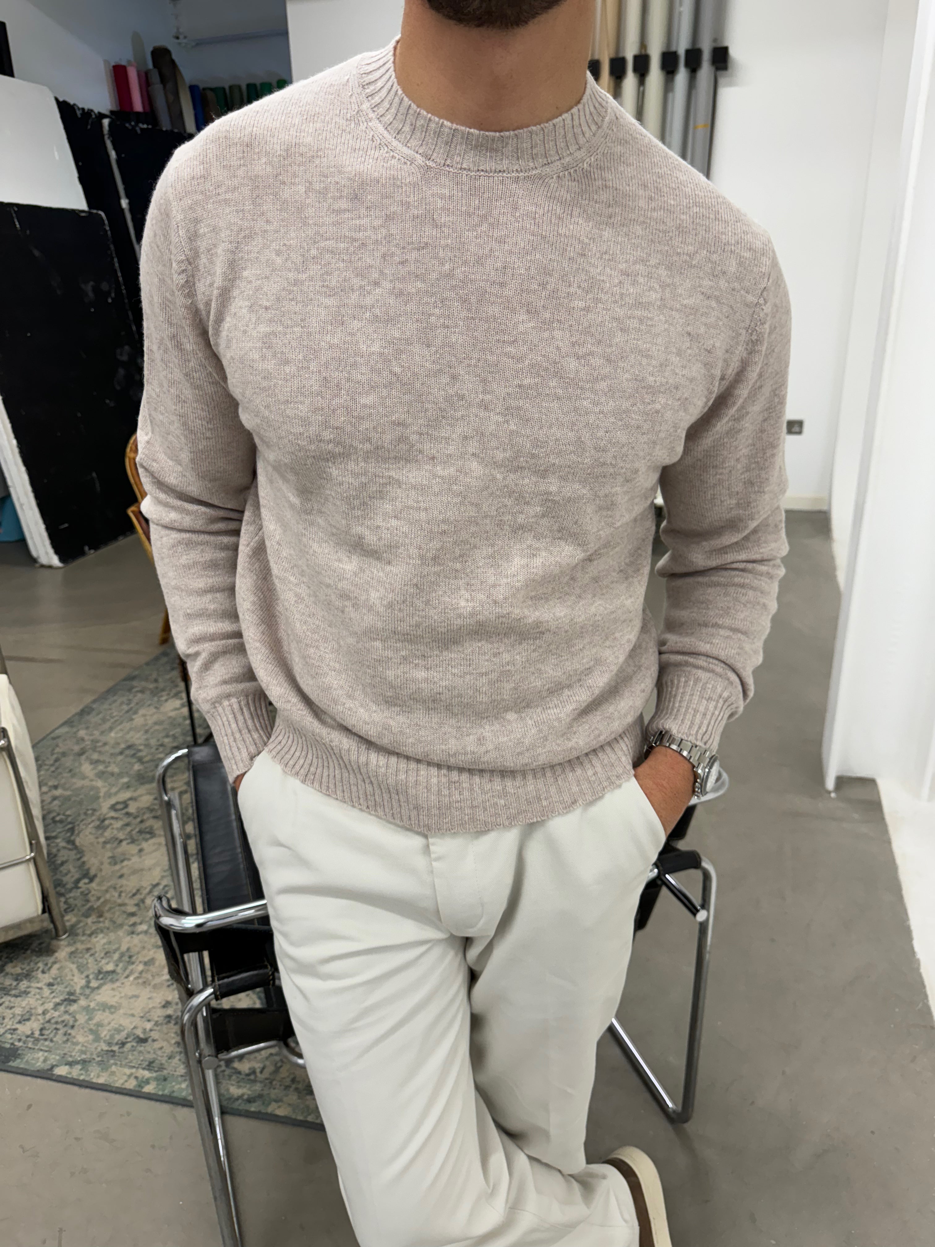 Cashmere Sweater Oatmeal