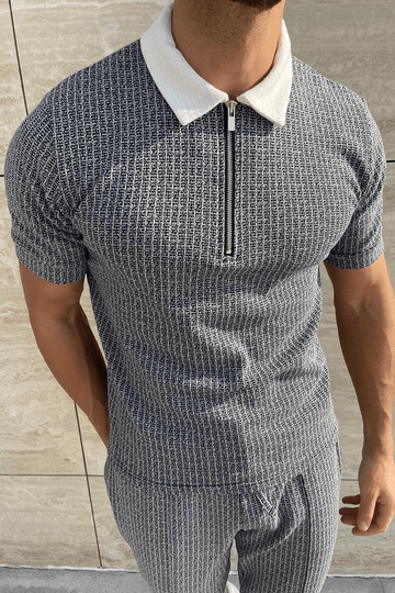 Ersden Zip Polo Navy