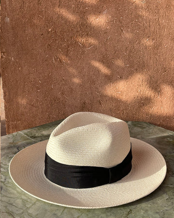 Panama Hat Black Band