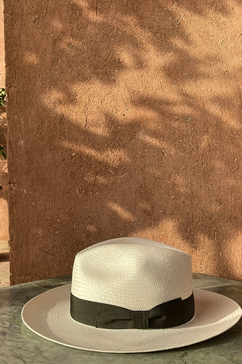 Panama Hat Olive Band