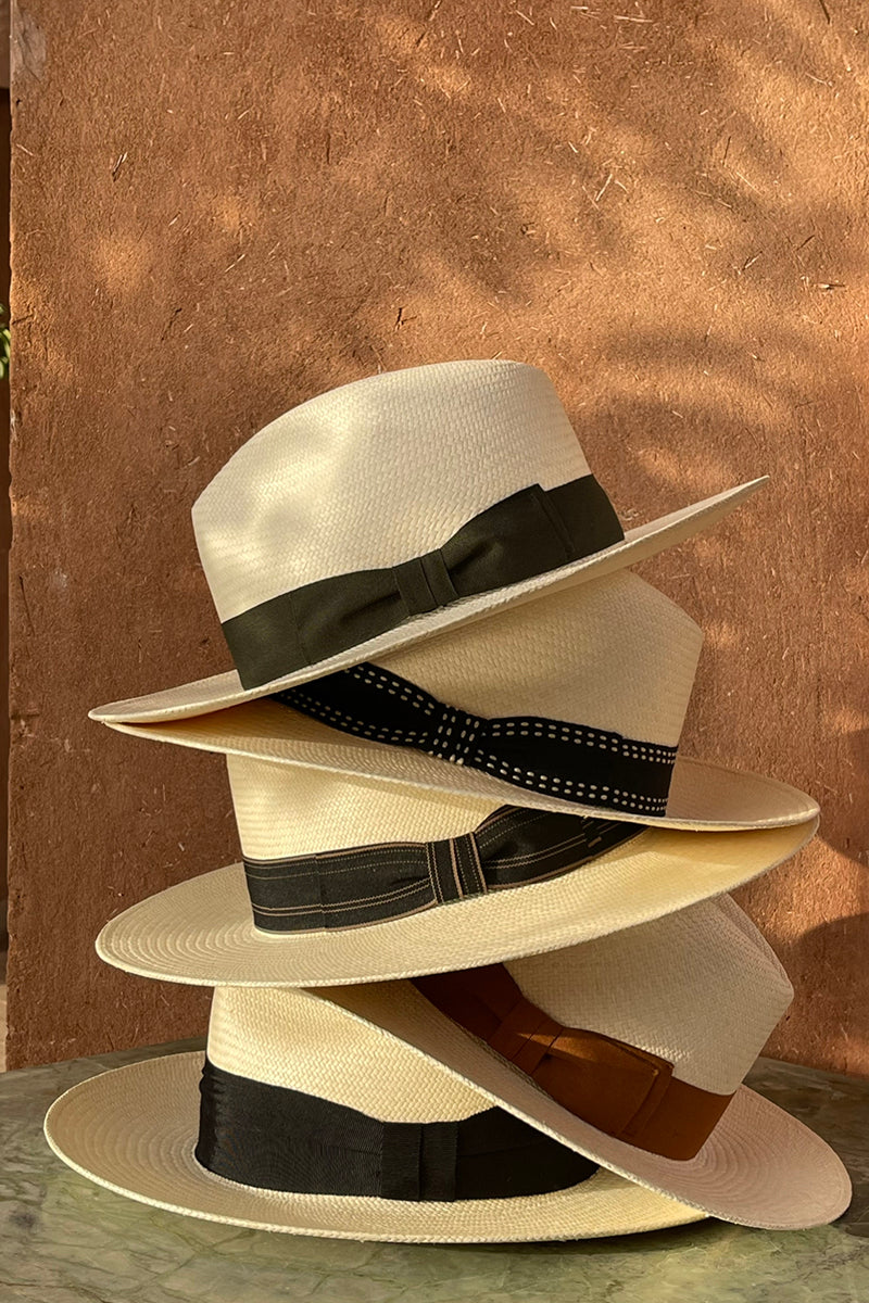 Panama Hat Olive Band
