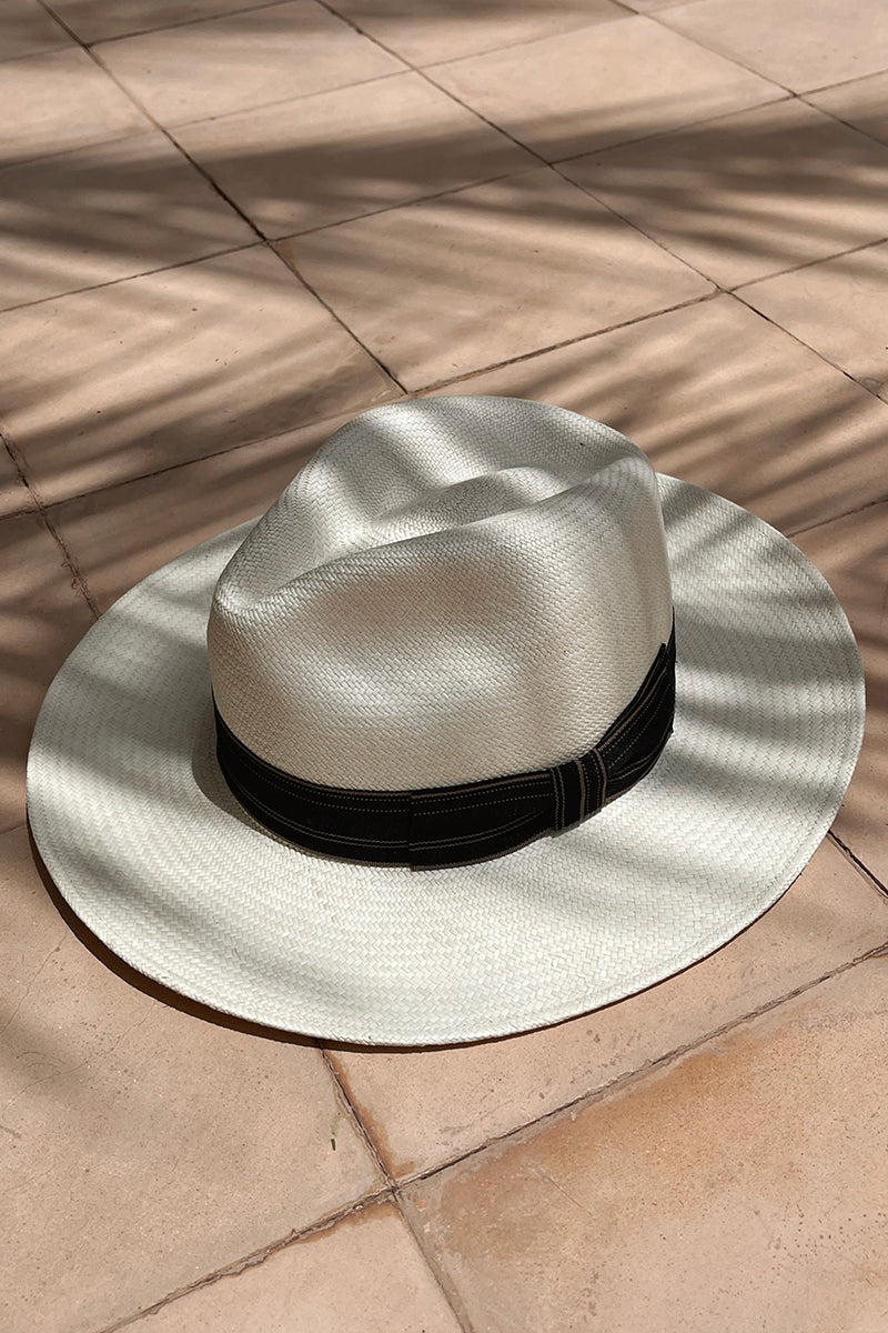 Panama Hat Black/Brown Band