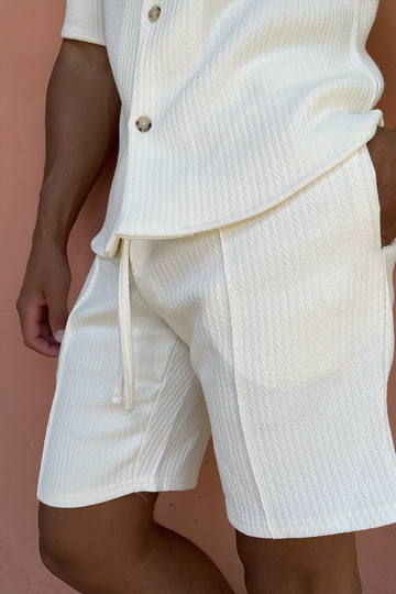 Cream Rockwell Shorts